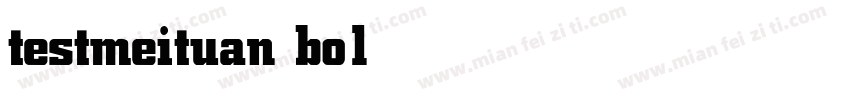 testmeituan bold字体转换
